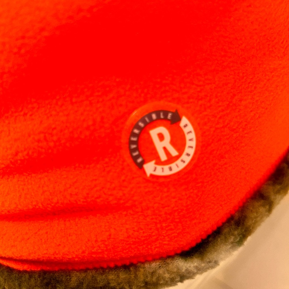 Hot Shot REALTREE EDGE Reversible Orange/Camo Fleece Beanie. NWT One Size - Picture 9 of 10
